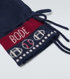 Bode Knitted jacquard alpaca mittens