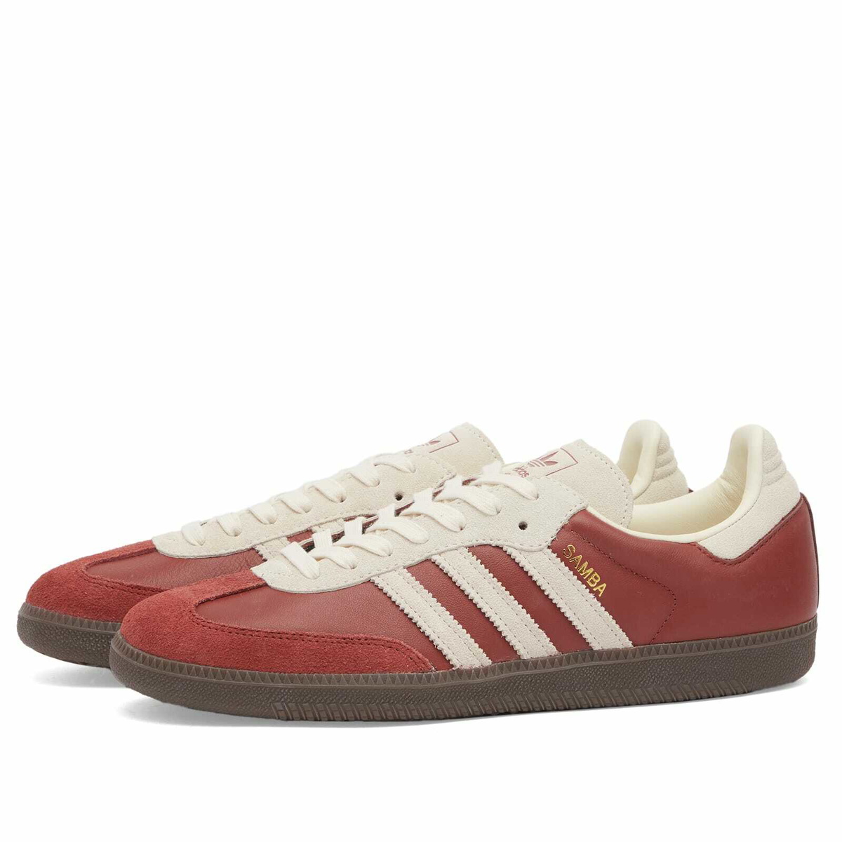 Adidas Samba OG Sneaker in Preloved Ruby/Cream White adidas