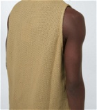 Commas Sleeveless knitted cotton top