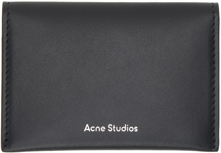 Photo: Acne Studios Black Bifold Card Holder