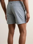 Orlebar Brown - Standard Scara Straight-Leg Mid-Length Printed Recycled Swim Shorts - Blue
