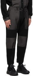 BYBORRE Black Hike Cropped Lounge Pants