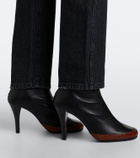 JUDE Luna croc-effect leather ankle boots