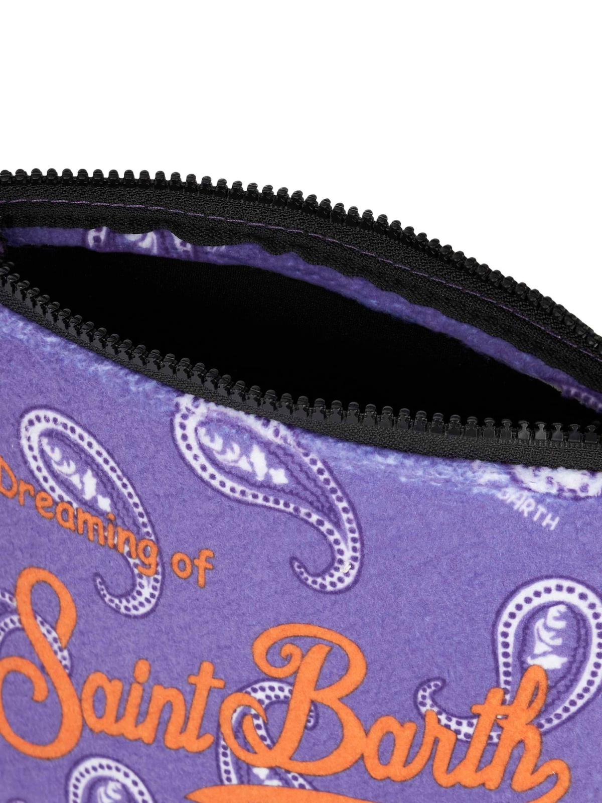 MC2 Saint Barth Aline Pochette With Purple Paisley Print