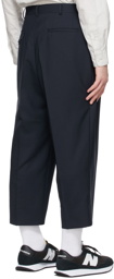 Comme des Garçons Homme Navy Tropical Wool Trousers