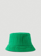 Quilted Bucket Hat in Green