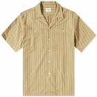 Foret Men's Sway Stripe Vacation Shirt in Yellow