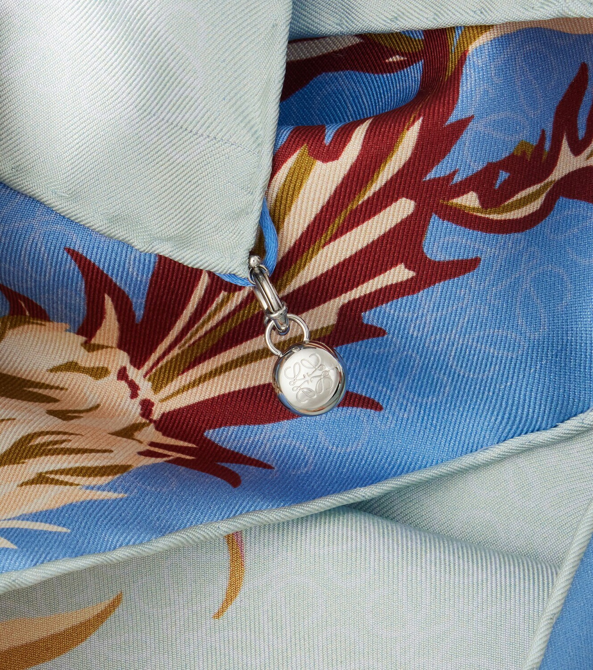 Loewe Printed silk twill scarf