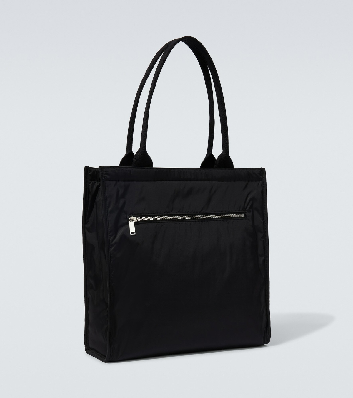 Saint Laurent Men's City Leather-Trimmed Tote Bag