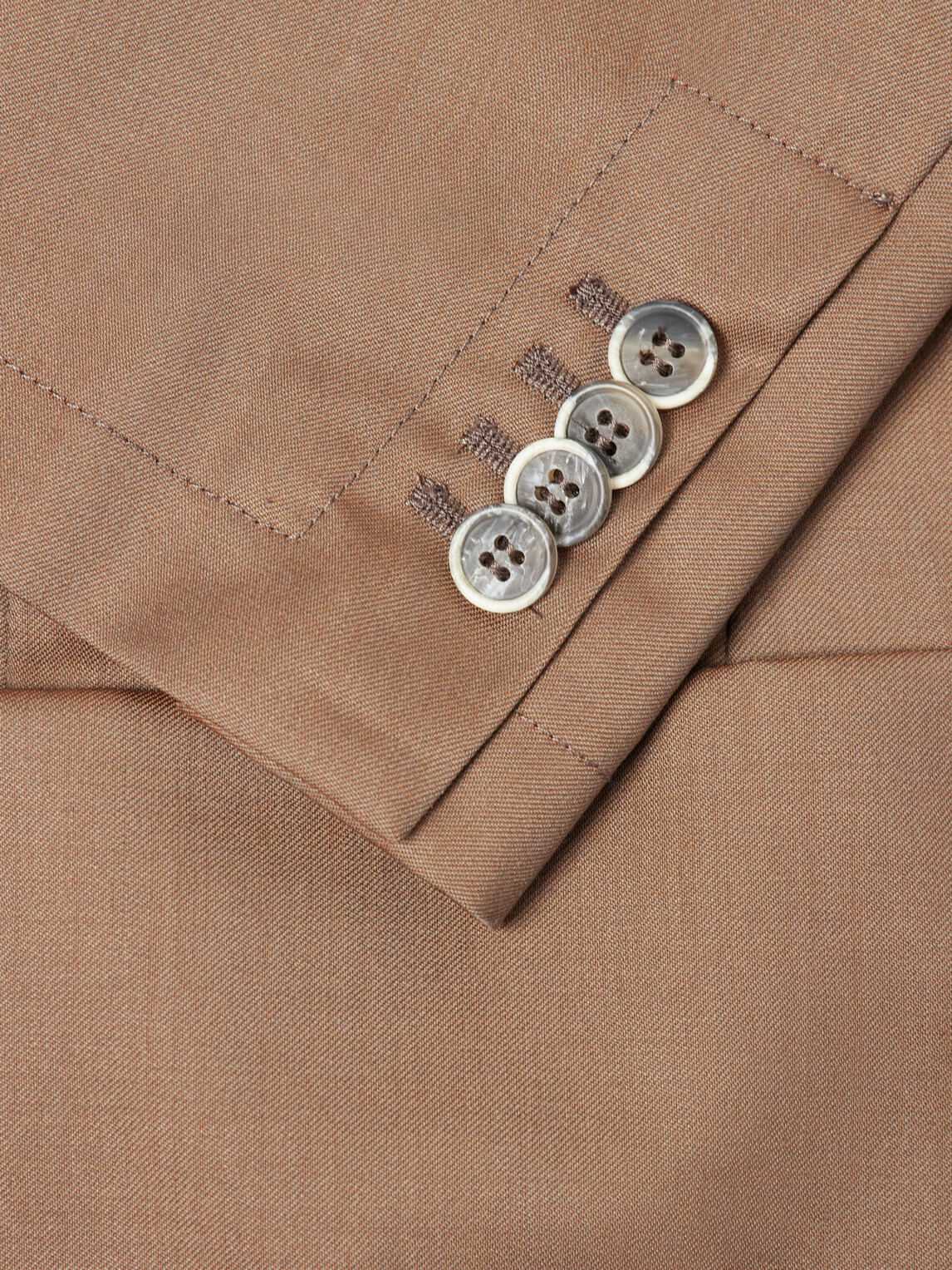 Barena - Double-Breasted Virgin Wool-Gabardine Suit Jacket - Brown