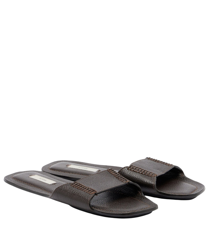 Photo: Toteme Leather slides