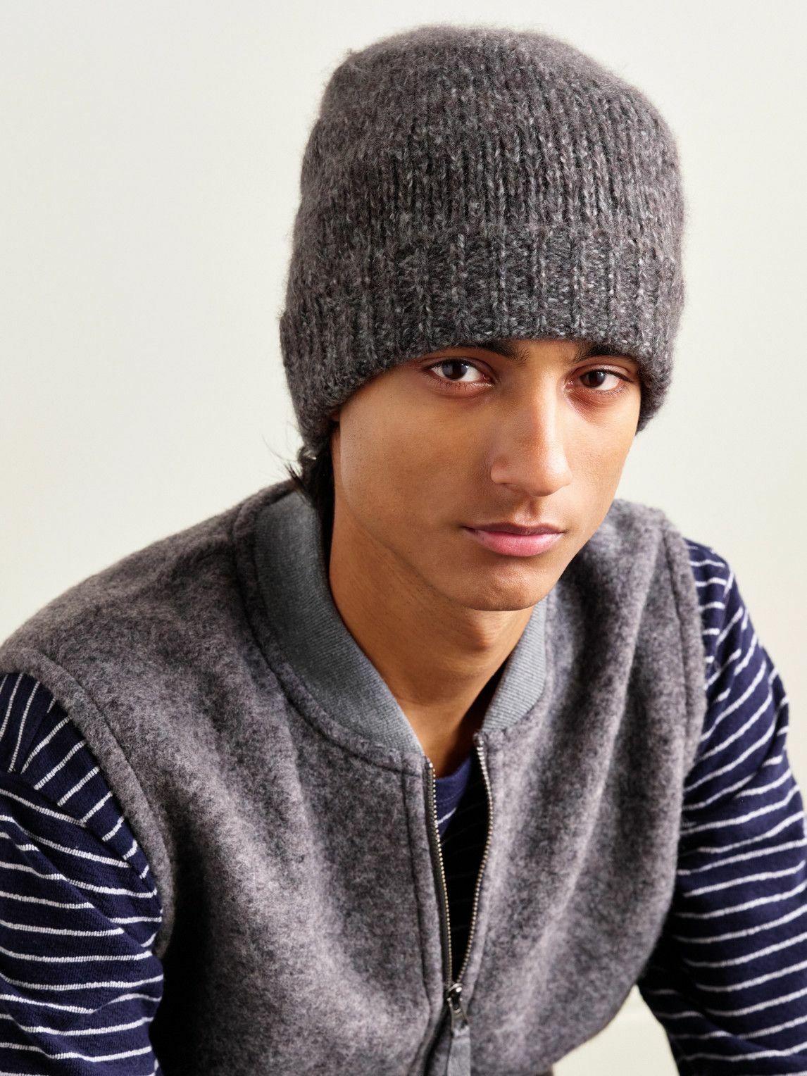 Johnstons of Elgin - Brushed Cashmere and Silk-Blend Beanie