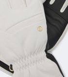 Bogner Lena leather and technical ski gloves