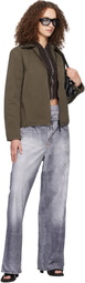 Stone Island Brown 1200014 Organic Panama Cotton Old Effect Jacket