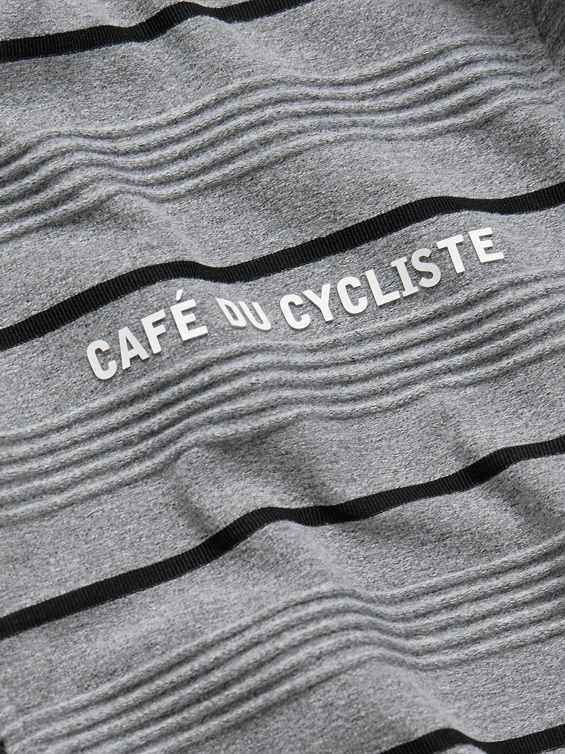 Café du Cycliste - Melanie Striped Stretch-Jersey Cycling Jersey - Gray Cafe  du Cycliste