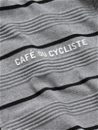 Café du Cycliste - Melanie Striped Stretch-Jersey Cycling Jersey - Gray