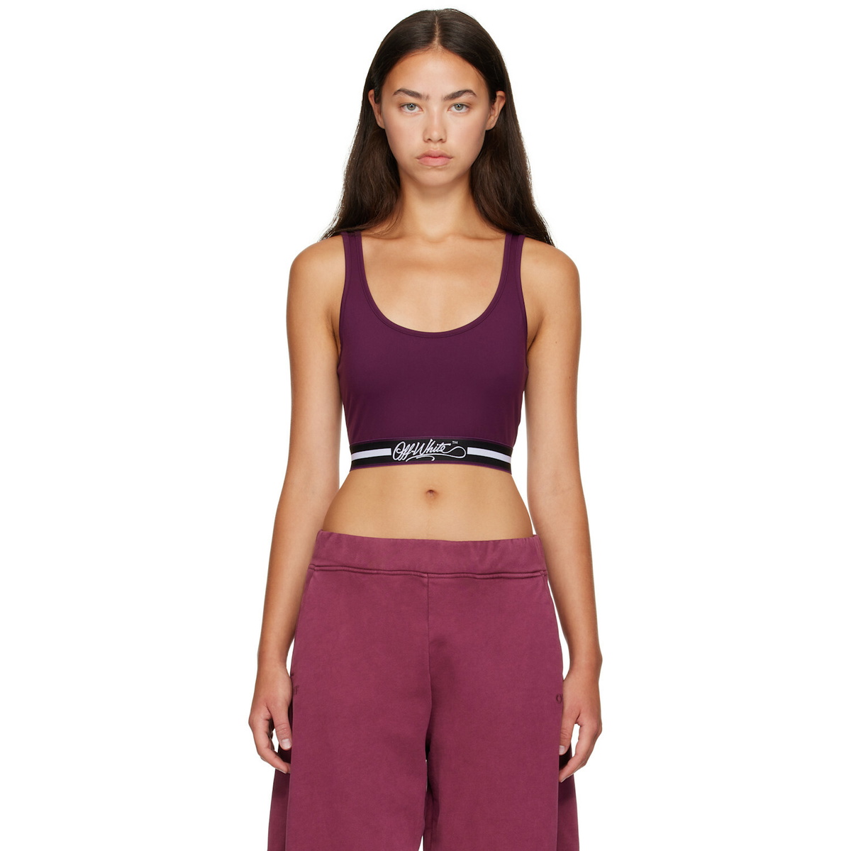 Off-White Purple Ly College Tank Top