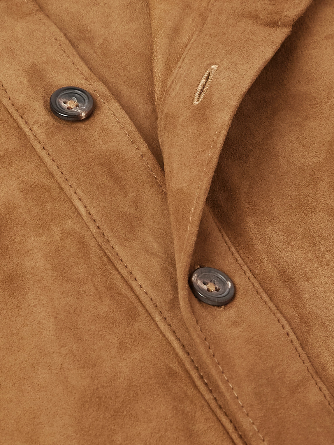 Kartik Research - Rabari Embroidered Suede Jacket - Brown
