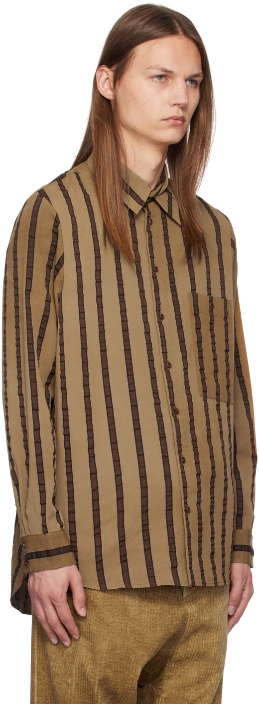 UMA WANG Beige Tab Shirt
