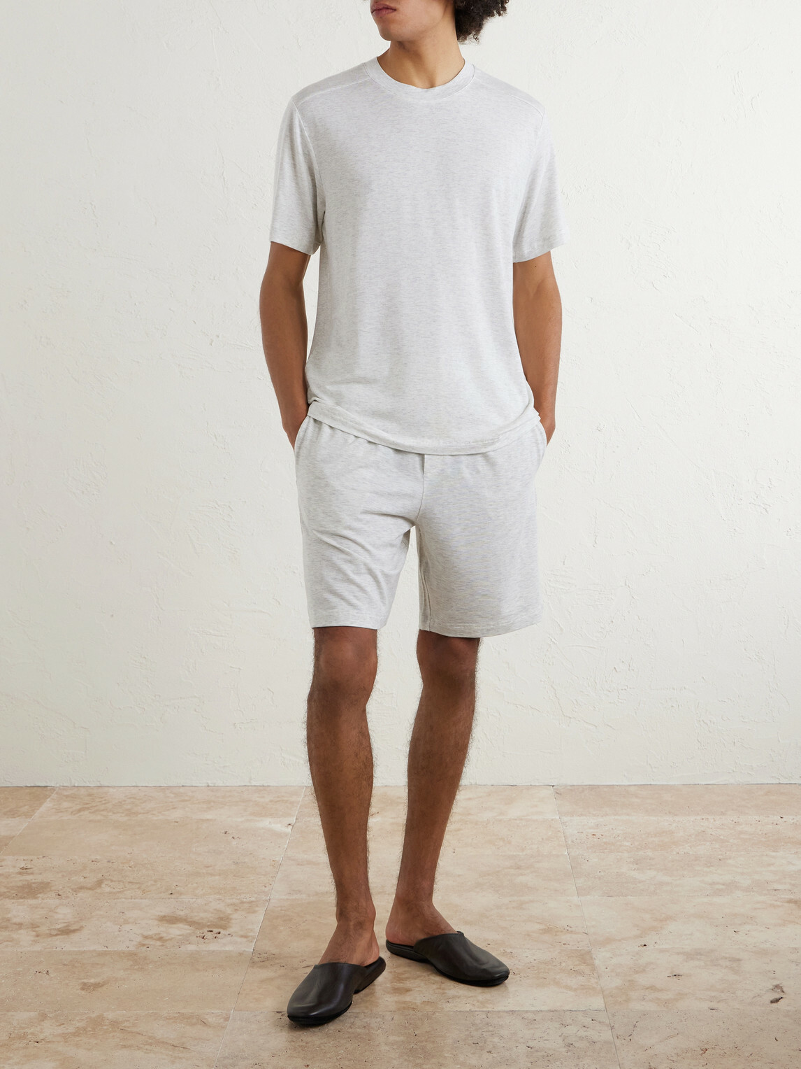 Zimmerli - Lyocell-Blend Jersey Pyjama T-Shirt - Neutrals