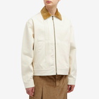 Loewe Men's Denim Work Jacket in Ecru