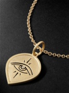 Jacquie Aiche - Eye Burst 14-Karat Gold Diamond Pendant Necklace