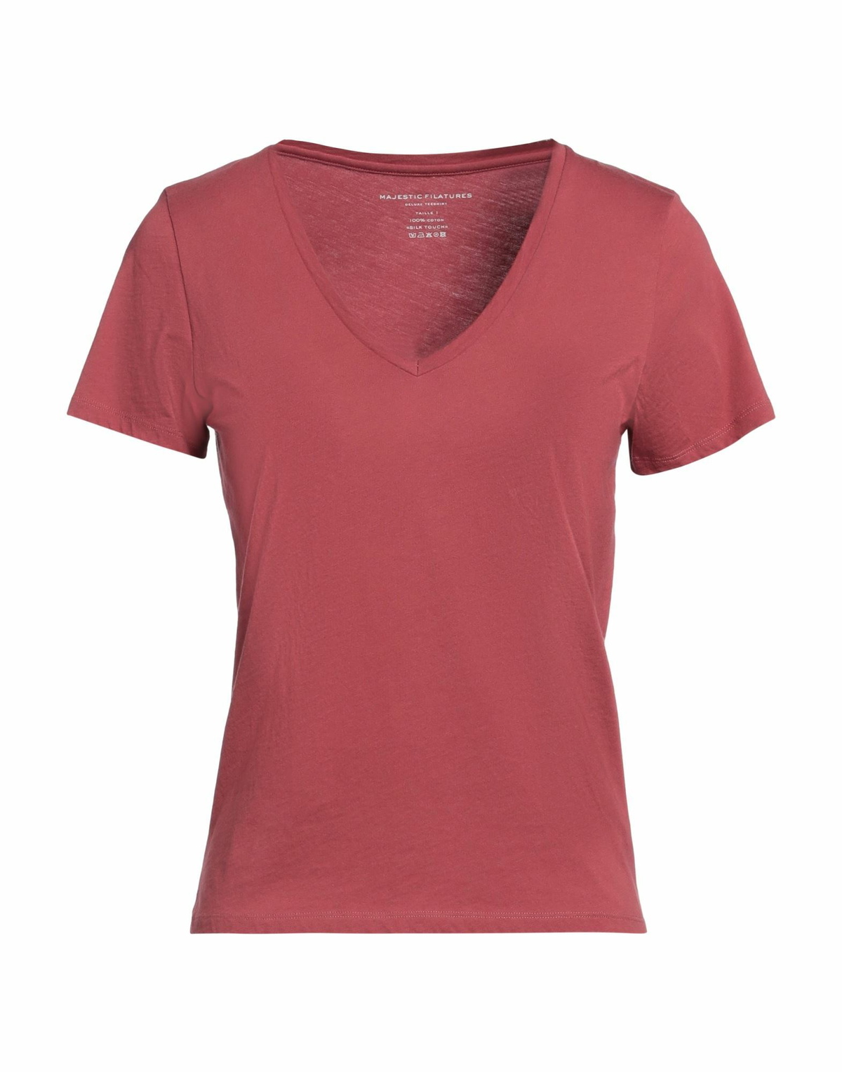 Majestic Filatures Womens T-shirt Brick
