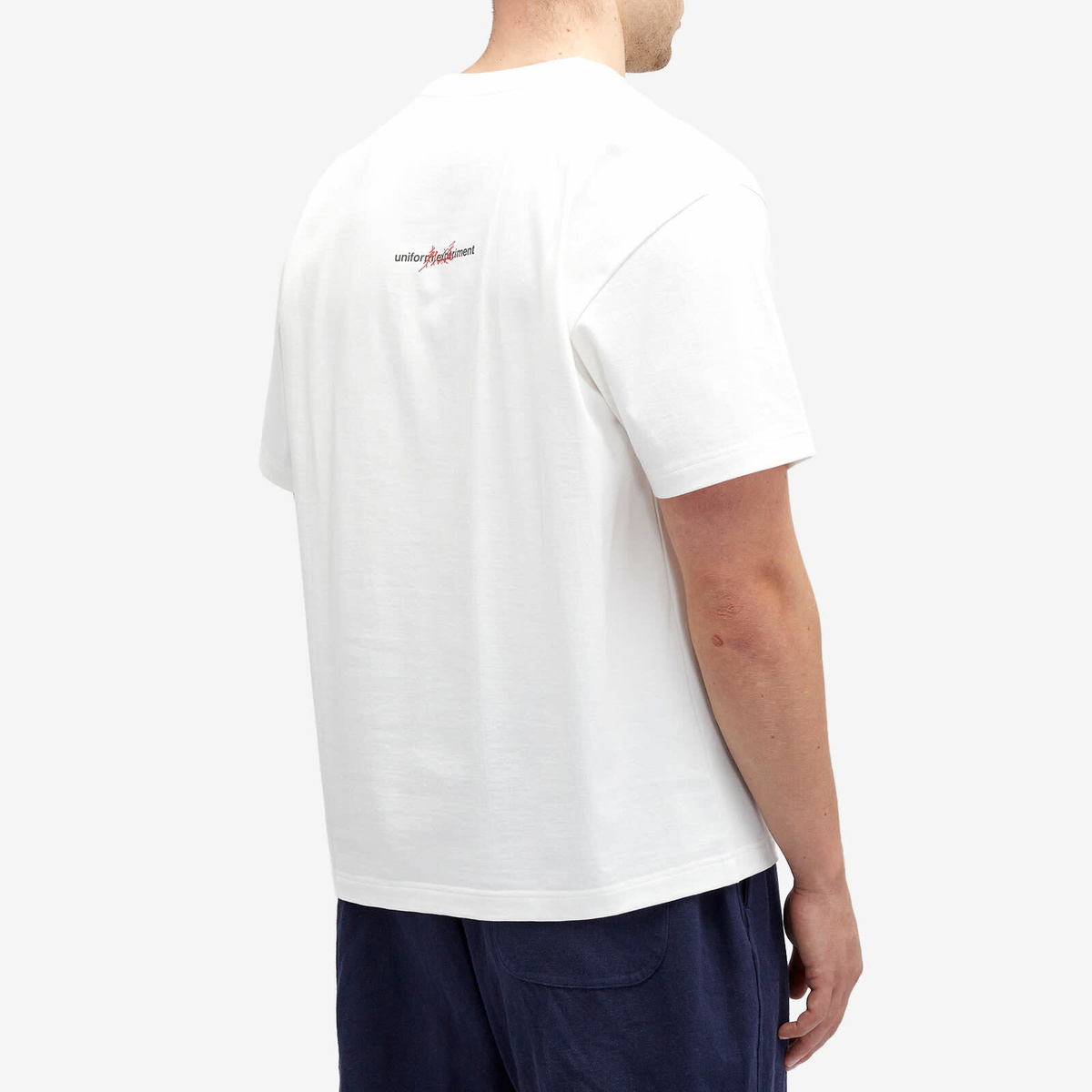 Uniform Experiment Men's x Daido Moriyama Split T-Shirt in White