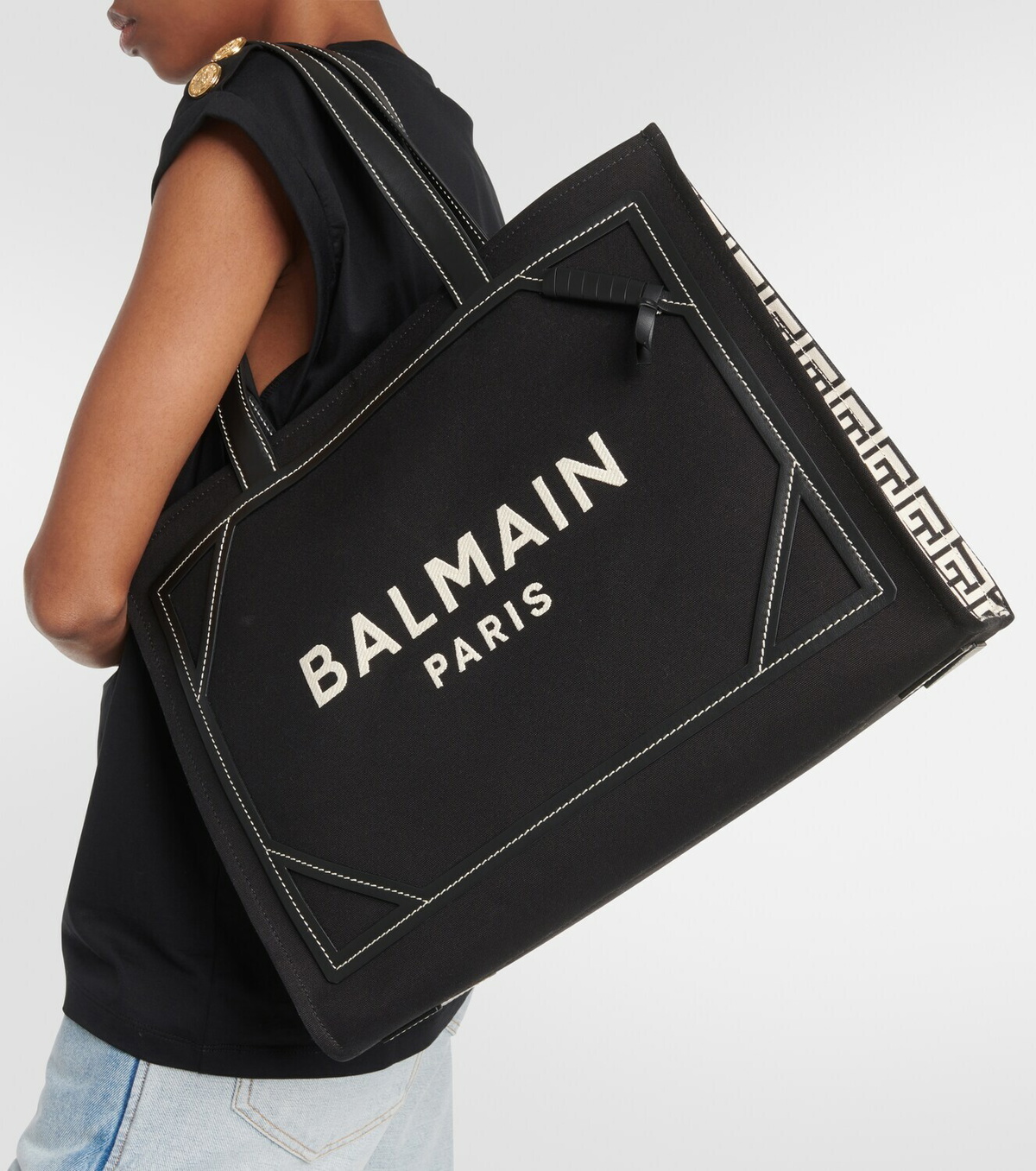 Balmain B-Army Medium canvas tote bag Balmain