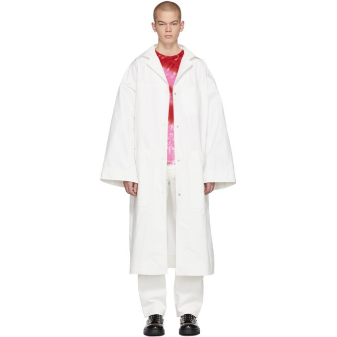 Photo: Kwaidan Editions SSENSE Exclusive White Oversized Lab Coat