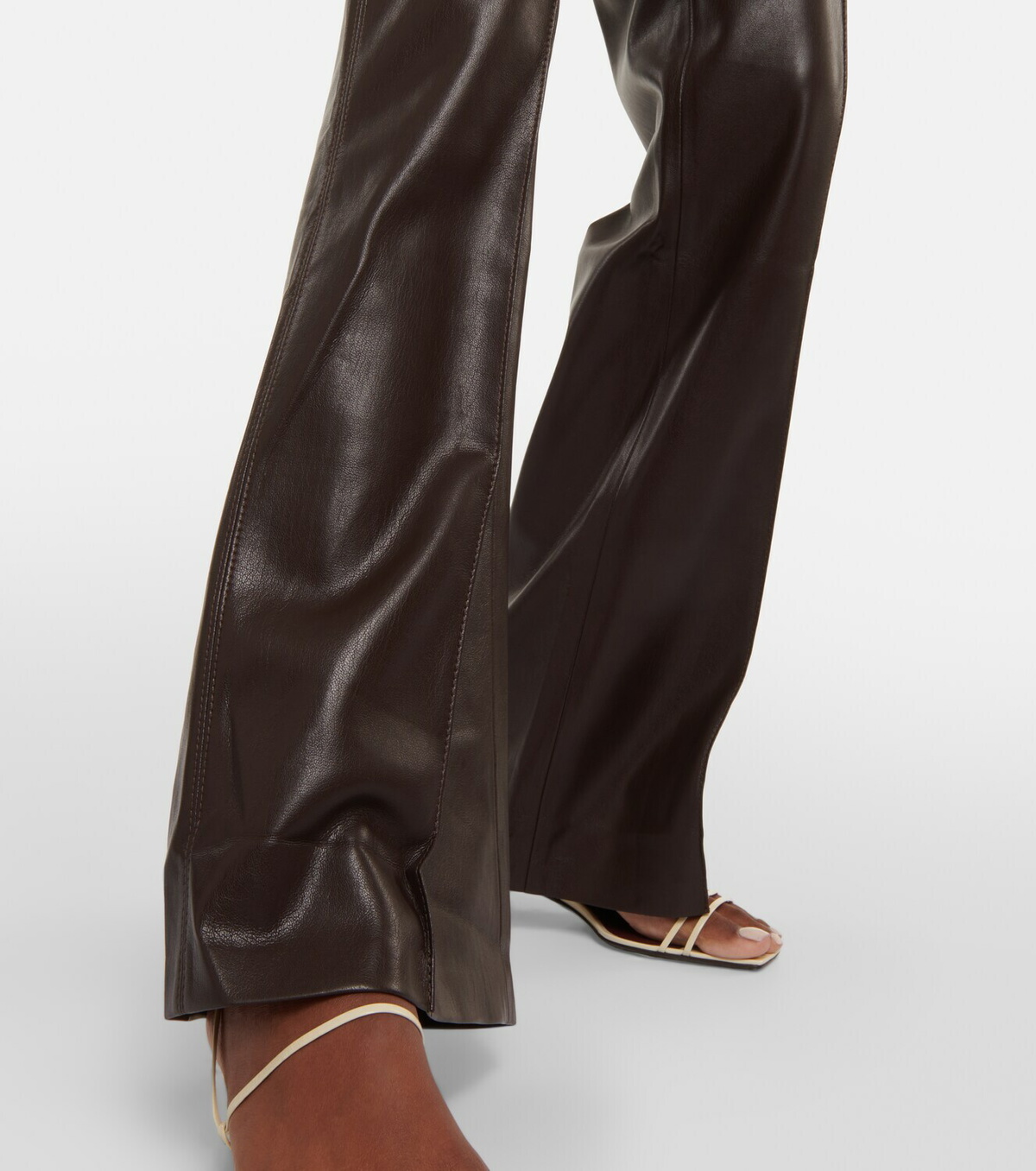 Nanushka Leena faux leather flared pants Nanushka
