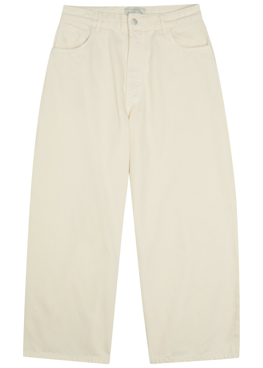 Studio Nicholson Paolo Wide Balloon-leg Jeans White