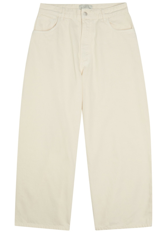 Photo: Studio Nicholson Paolo Wide Balloon-leg Jeans White