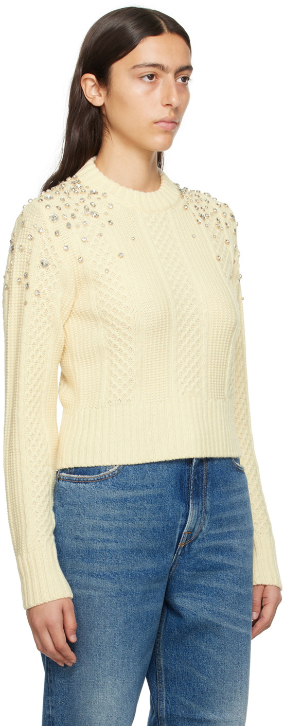 Golden Goose Off-White Cropped Sweater