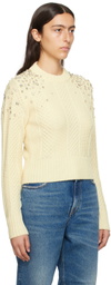 Golden Goose Off-White Cropped Sweater