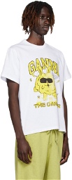 GANNI White Dance Bunny T-Shirt