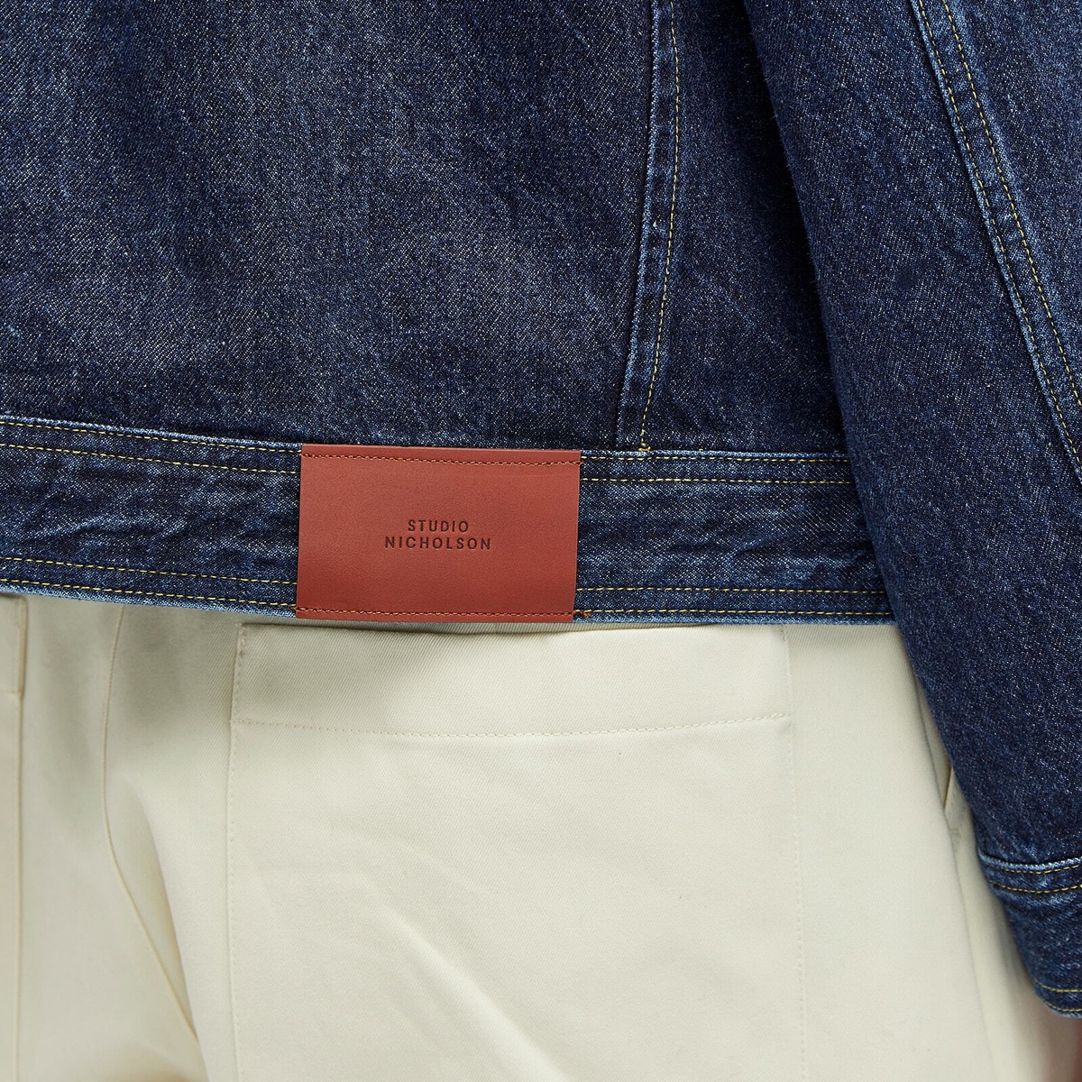 Studio Nicholson Men's Petar Denim Jacket in Blue Black