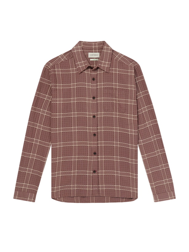Photo: Oliver Spencer - New York Special Connell Checked Organic Cotton Shirt - Brown