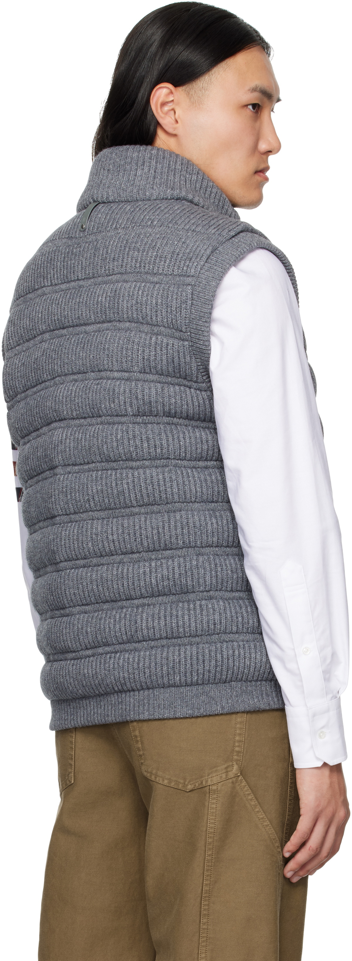 MACKAGE Gray Alan Cashmere Light Down Vest