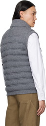 MACKAGE Gray Alan Cashmere Light Down Vest