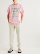 Casablanca - Logo-Print Organic Cotton-Jersey T-Shirt - Pink