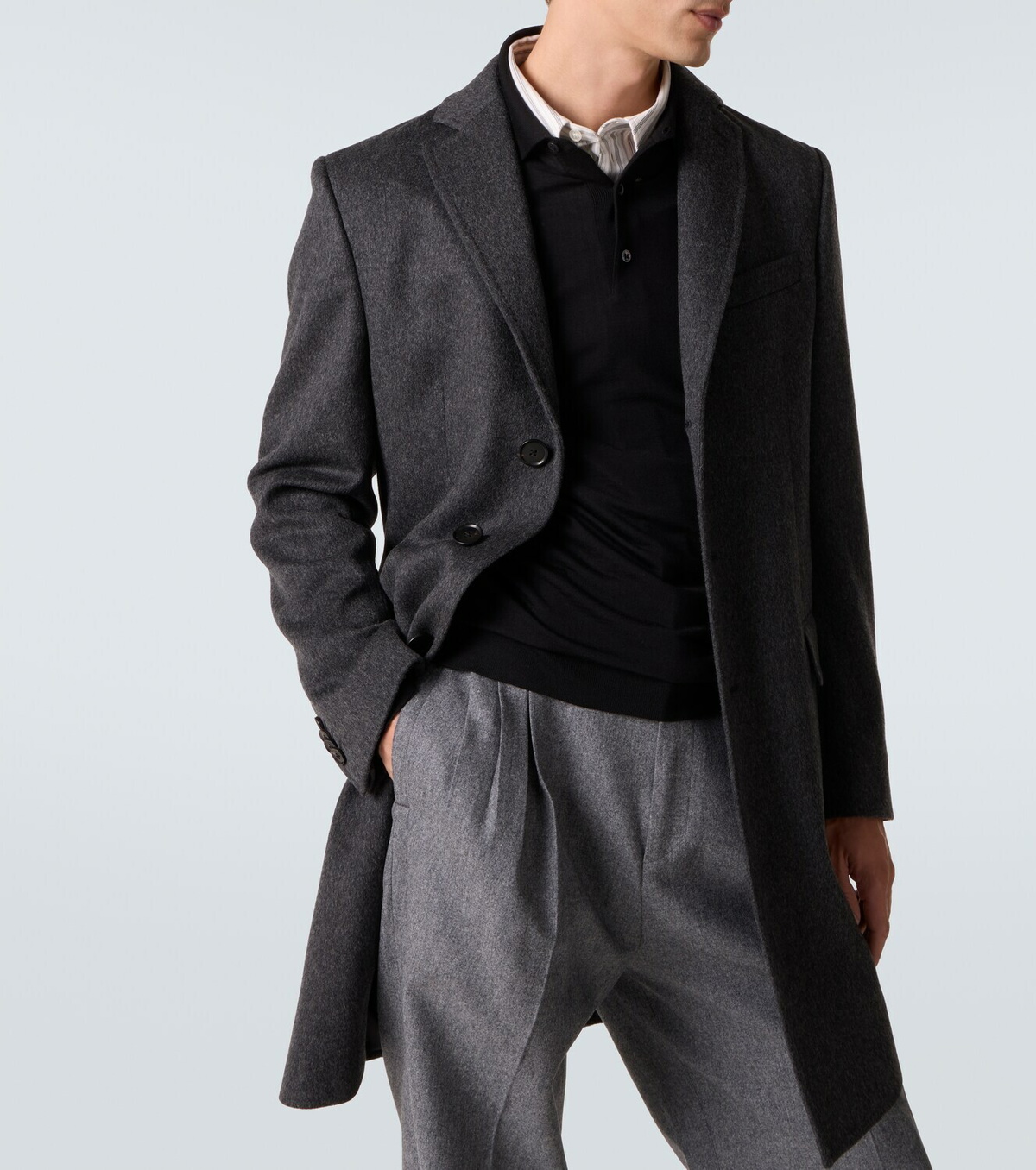 Zegna Wool and cashmere-blend coat Zegna