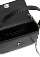 Self-portrait Micro bow Glossed Leather top Handle bag - Black - One Size