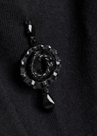 Tory Burch Embellished Wool and Cashmere-blend Cardigan Black