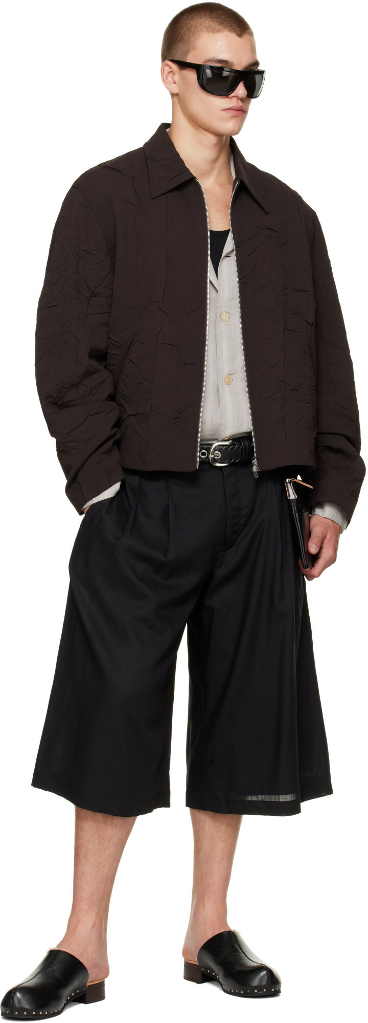 OUR LEGACY Black Suture Belt
