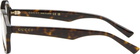 Gucci Brown Simple Fit Optical Frame Glasses