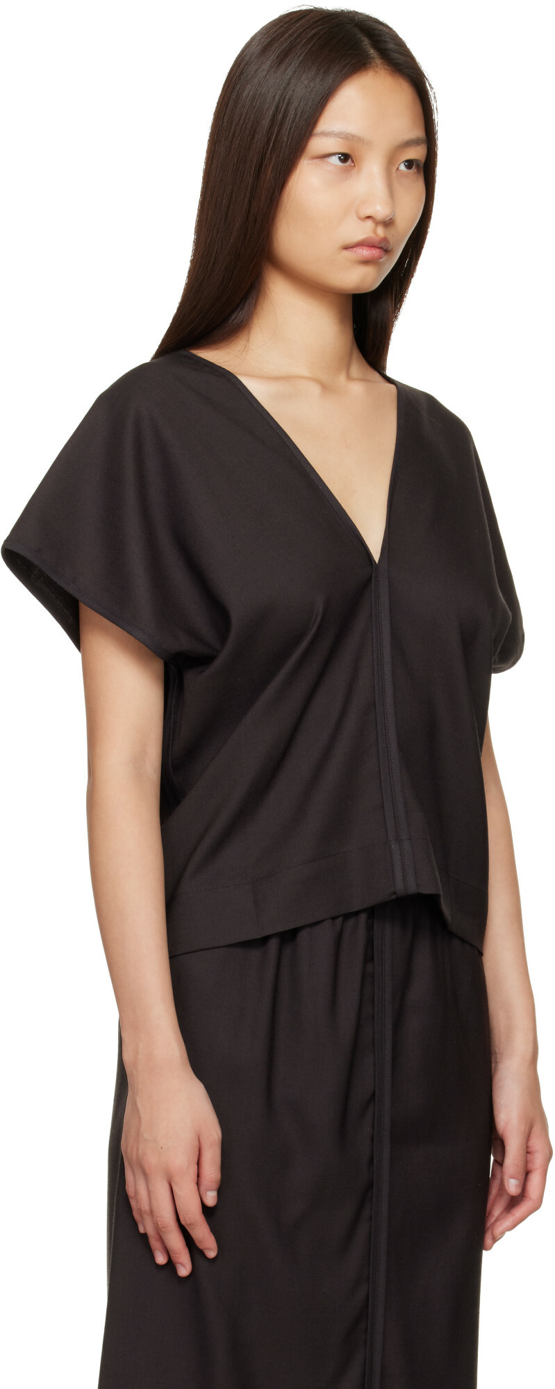 Baserange Brown Dadar Top