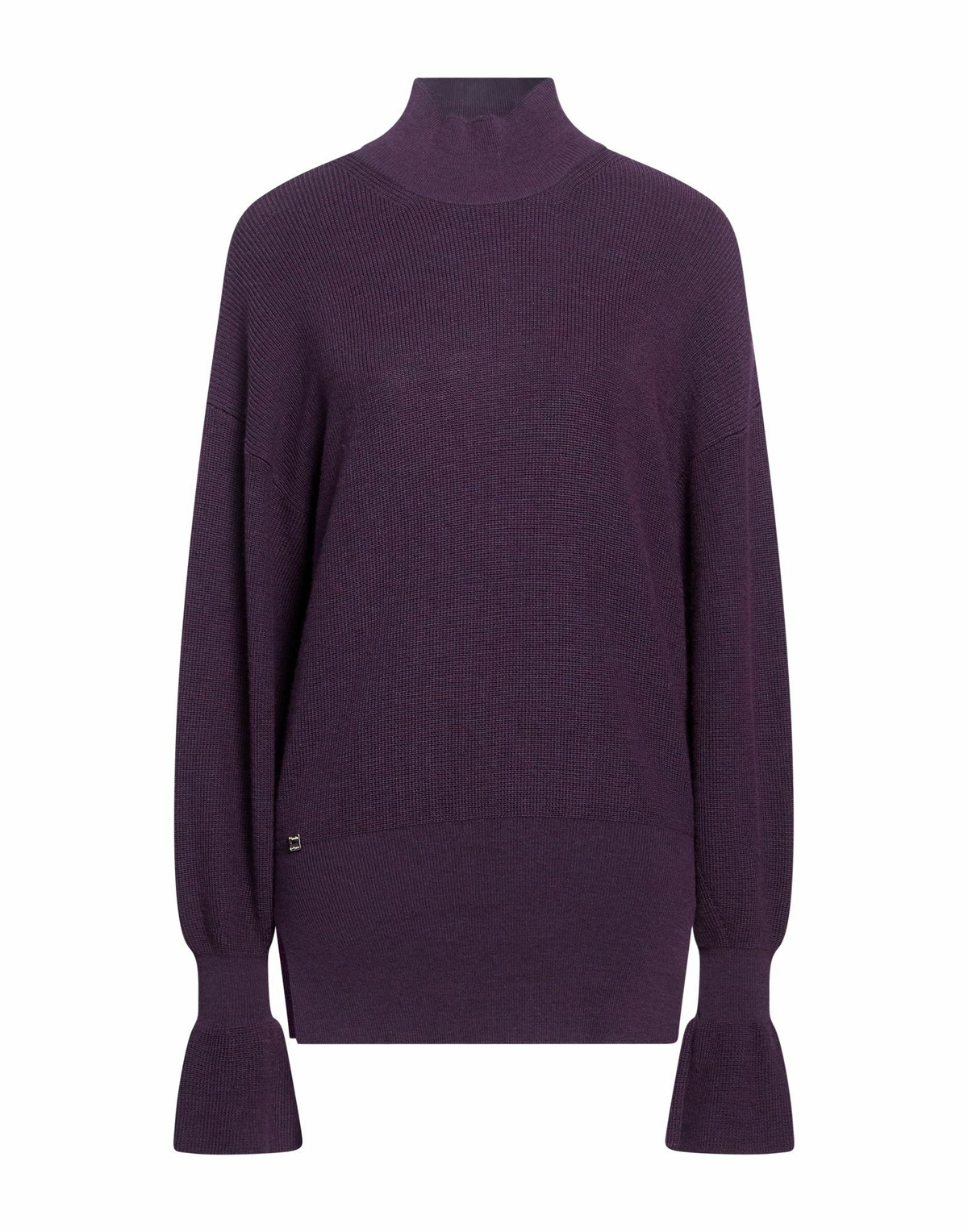 Manila Grace Womens Turtleneck Dark in Purple