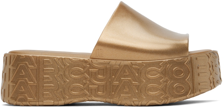 Photo: Marc Jacobs Gold Melissa Edition Becky Slides