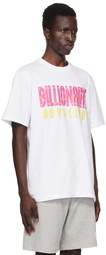 Billionaire Boys Club White Straight Logo T-Shirt